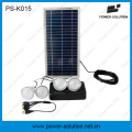 8W DC Solar Energy Lighting Kits with Mobile Charger